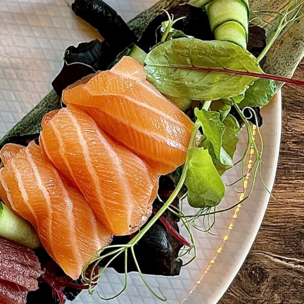 Sashimi łosoś