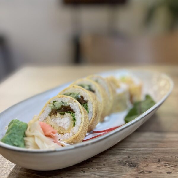 Futomak w tamago z doradą w panko